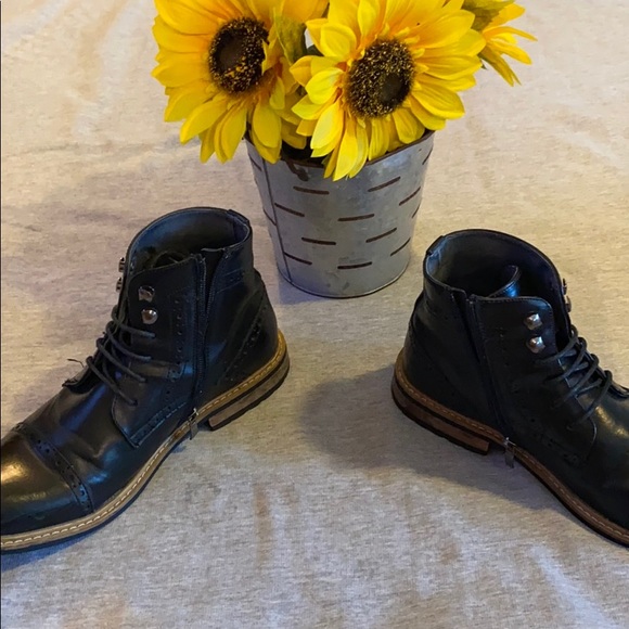 Men’s Bergen Black boots Size 7.5 - Picture 3 of 4